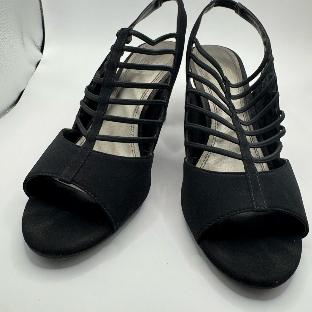 Elegant Black Women's Slingback Sandal heels